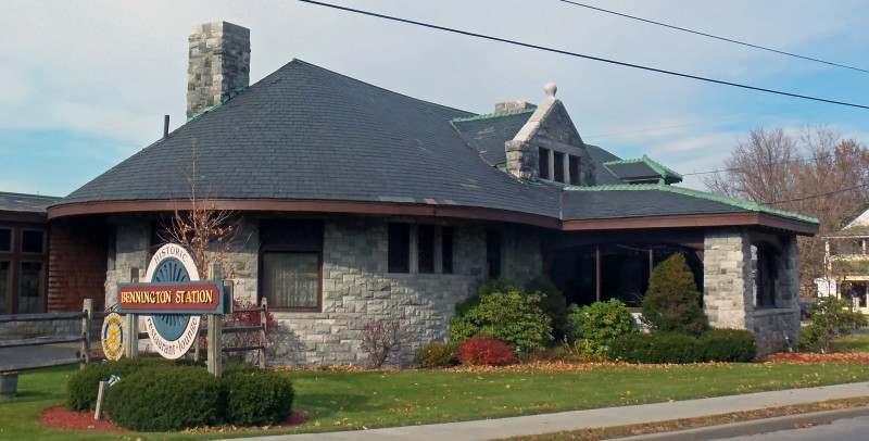 Historic Bennington Train Station, now a restaurant and lounge