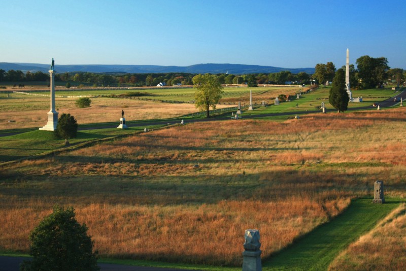 Battlefield monuments in Gettysburg