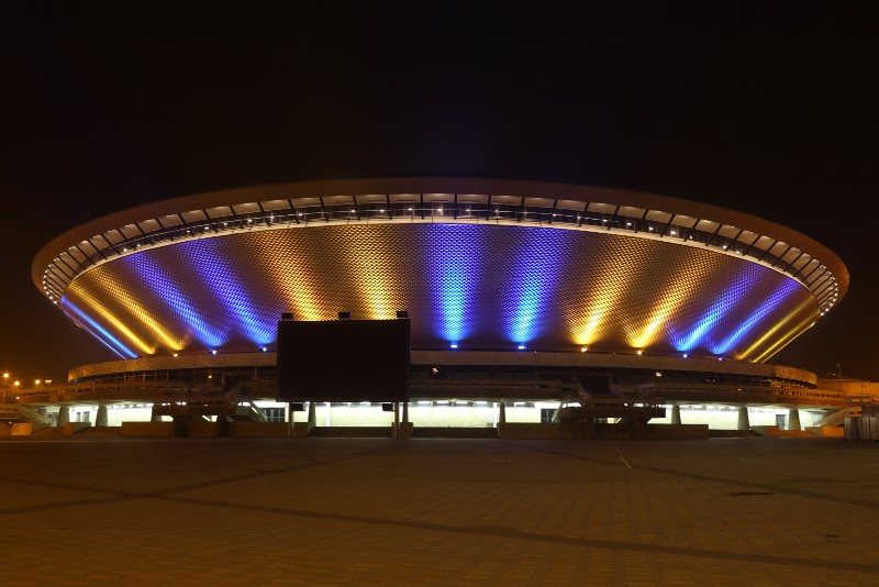 ''Spodek'' by night