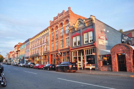 Johnson Street. Most of the buildings in the old center of Victoria date back at least a century, but have been well restored in recent years.
