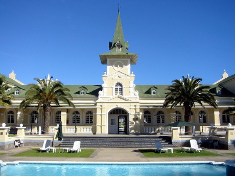 The old railway station nowadays hosts a luxurious hotel, a casino and restaurants