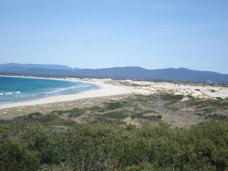 Beach in St Helens, Tasmania