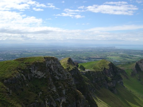 View north from Te Mata Peak, towards Napier and Bluff Hill