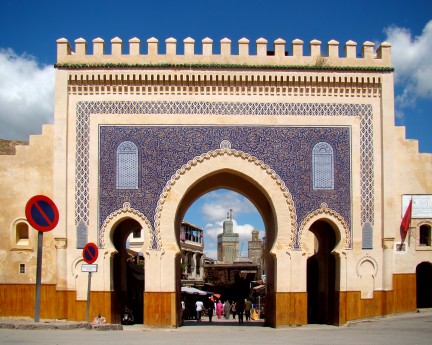 Bab Boujeloud, the upper and main entrance to the medina.