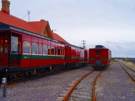 West Coast Wilderness Railway at Regatta Point terminus