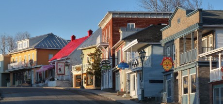 Rue LaFontaine is an important commercial street in Rivière-du-Loup.